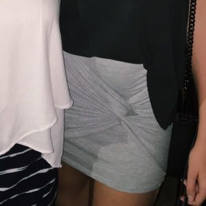 Grey knot skirt